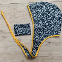 Midnight Bloom Rain Bonnet